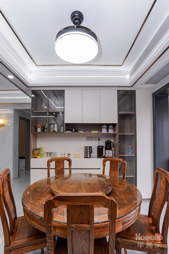 126㎡四居，現代設計主題融入中式軟裝，碰撞出有趣的生活格調